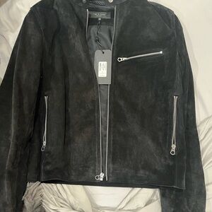 NWT Rag & Bone Genuine Suede Racing Jacket